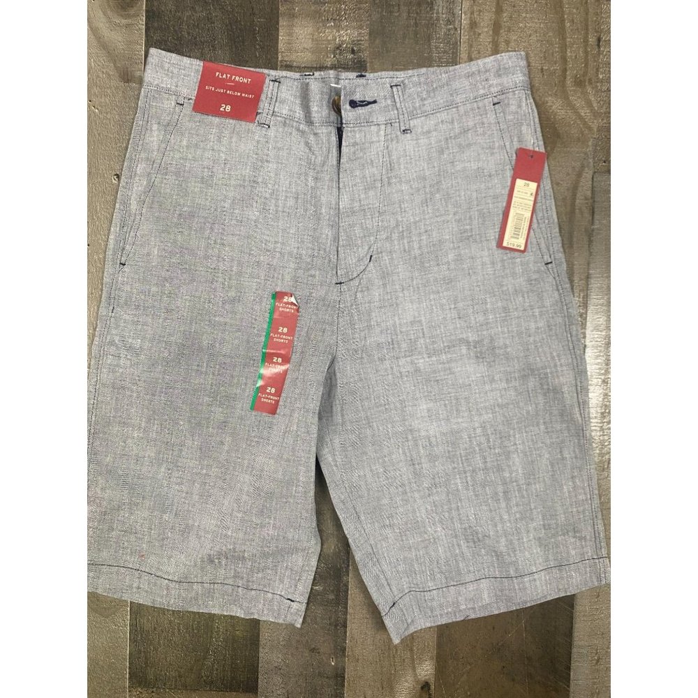Mens shorts SZ 28 Flat Front Grey New with tags